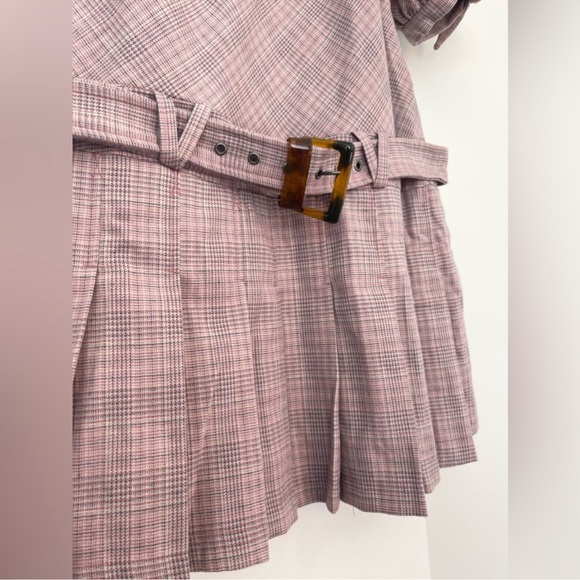 FREE PEOPLE SEVI PLEATED MINI DRESS SIZE S MSRP $168.00 NWOT - Picture 10 of 12